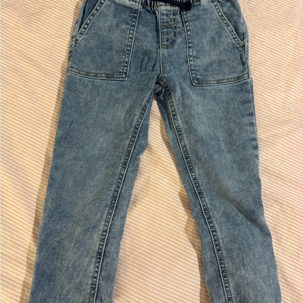 Cat & Jack Toddler Boys Denim Joggers size 4T Like new